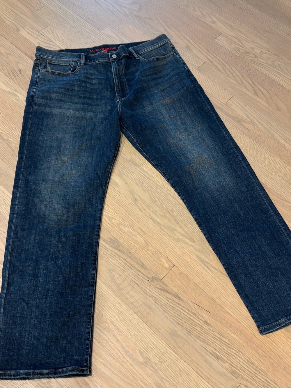 Lucky Brand Dark Indigo Straight-Leg Soft and Comfortable Men's Jeans size 40